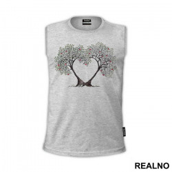 Two Trees Growing In Heart Shape - Ljubav - Majica Two Trees Growing In Heart Shape - Ljubav - Majica