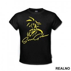 Son Goku Outline - Dragon Ball - Majica