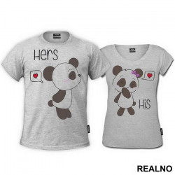 Kissing Panda - Majice za parove Kissing Panda - Majice za parove