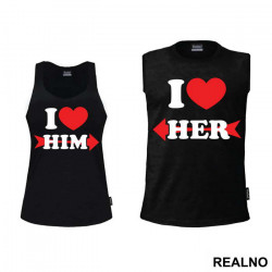 Love Black And Red - Majice za parove Love Black And Red - Majice za parove
