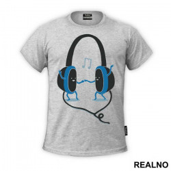 Headphones Are In Love - Ljubav - Majica