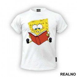 Sunđer Bob čita knjigu - Crtani filmovi - Majica