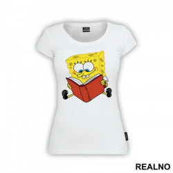 Sunđer Bob čita knjigu - Crtani filmovi - Majica