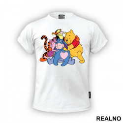 Vini Pu Grupni Zagrljaj - Crtani filmovi - Majica