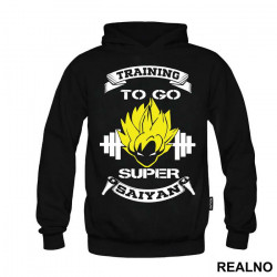 Training To Go Super Saiyan Yellow Hair - Goku - Dragon Ball - Duks Training To Go Super Saiyan Yellow Hair - Goku - Dragon Ball - Duks