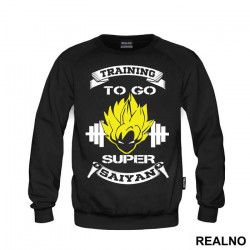 Training To Go Super Saiyan Yellow Hair - Goku - Dragon Ball - Duks Training To Go Super Saiyan Yellow Hair - Goku - Dragon Ball - Duks