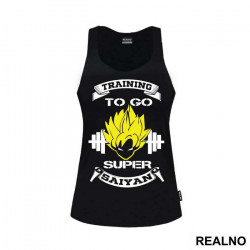 Training To Go Super Saiyan Yellow Hair - Goku - Dragon Ball - Majica Training To Go Super Saiyan Yellow Hair - Goku - Dragon Ball - Majica
