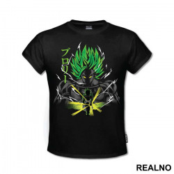 Broly Portrait From The Shadow - Goku - Dragon Ball - Majica