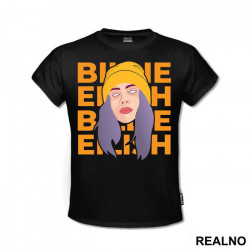 Billie Eilish Yellow Hat - Muzika - Majica