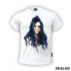 Billie Eilish Running Mascara - Muzika - Majica