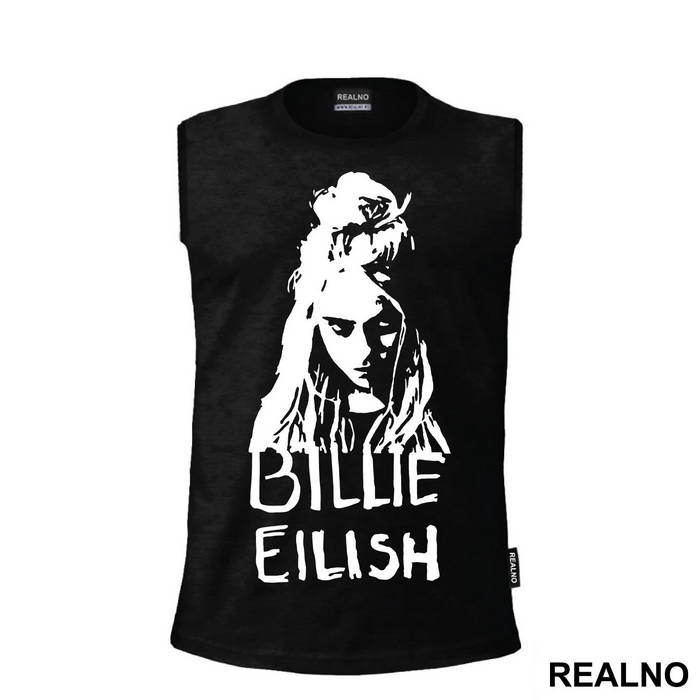 Billie Eilish Face - Muzika - Majica