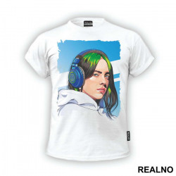 Blue Headphones - Billie Eilish - Muzika - Majica