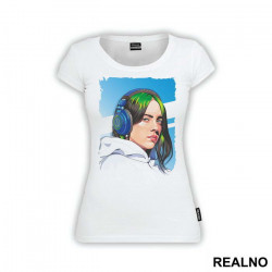 Blue Headphones - Billie Eilish - Muzika - Majica