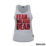 Fear Red Text - The Walking Dead - Majica