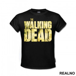Yellow Text Logo - The Walking Dead - Majica