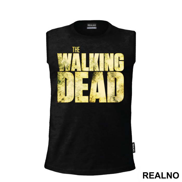 Yellow Text Logo - The Walking Dead - Majica
