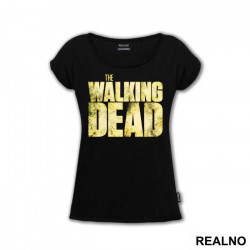 Yellow Text Logo - The Walking Dead - Majica