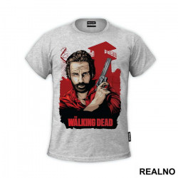 Rick With A Pistol - The Walking Dead - Majica