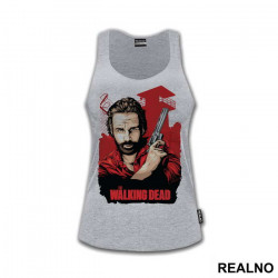 Rick With A Pistol - The Walking Dead - Majica