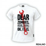 Dear Zombies Nothing Personal - The Walking Dead - Majica