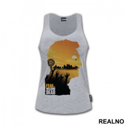 Sunset Double Exposure - The Walking Dead - Majica