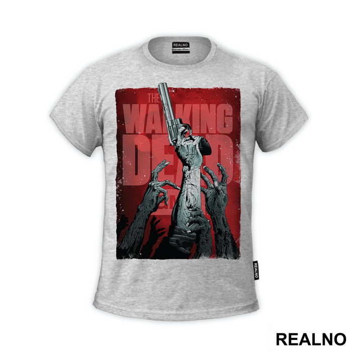 Hand In The Air - Red - The Walking Dead - Majica