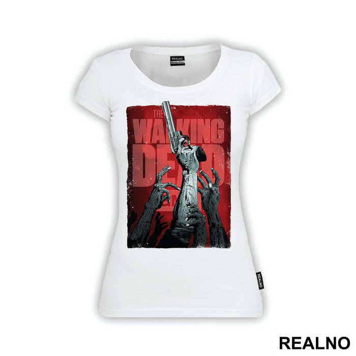 Hand In The Air - Red - The Walking Dead - Majica
