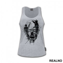 Zombie Head Outline - The Walking Dead - Majica