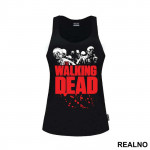 Zombies And Red Logo - The Walking Dead - Majica