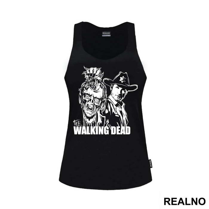 Rick Holding Zombie Head - The Walking Dead - Majica