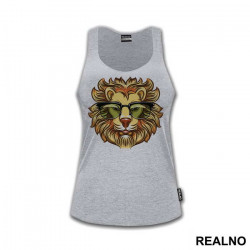 Lion With Sunglasses Illustration - Životinje - Majica