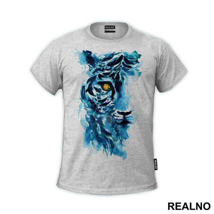 Blue Tiger Face - Životinje - Majica