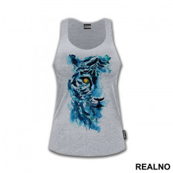 Blue Tiger Face - Životinje - Majica