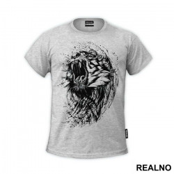 Tiger Head - Ink Splash - Životinje - Majica