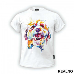 Morkie Watercolor Painting - Psi - Životinje - Majica