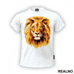 Lion Face Illustration - Životinje - Majica