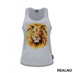 Lion Face Illustration - Životinje - Majica