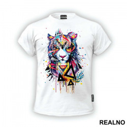 Tiger Colorful Art - Životinje - Majica
