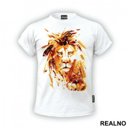 Lion Head Art - Životinje - Majica