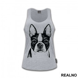 Dog Face Illustration - Životinje - Majica