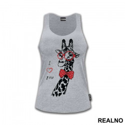 Giraffe - I Love You - Životinje - Majica