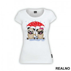 OUTLET - Bela ženska majica veličine L - Životinje OUTLET - Bela ženska majica veličine L - Životinje