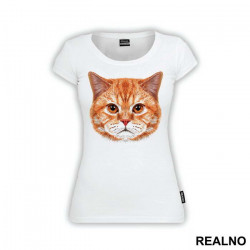 Ginger Cat Face - Životinje - Majica