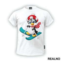 Penguin Skiing - Životinje - Majica