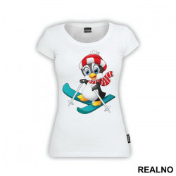 Penguin Skiing - Životinje - Majica
