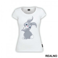 Rabbit Looking At Its Tail - Životinje - Majica Rabbit Looking At Its Tail - Životinje - Majica