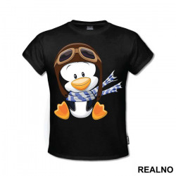 Penguin Wearing A Flight Cap - Životinje - Majica