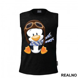 Penguin Wearing A Flight Cap - Životinje - Majica