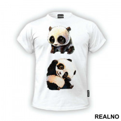 Two Happy Pandas - Životinje - Majica