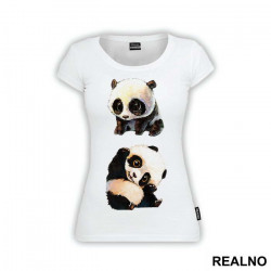 Two Happy Pandas - Životinje - Majica